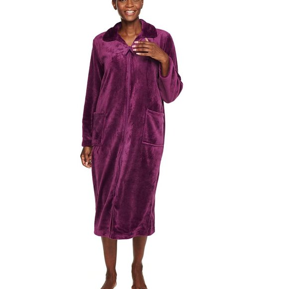 croft u0026 barrow | Intimates u0026 Sleepwear | Croft Barrow Plush Zipper Robe L |  Poshmark